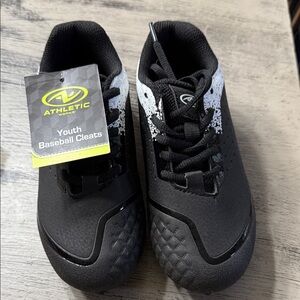 Athletic Works Black and White Cleats